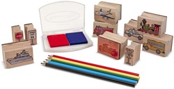 Melissa & Doug Voertuigstempelset