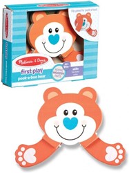Melissa & Doug houten kiekeboe beer speelgoed - interactief babycadeau