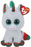 Ty knuffel Beanie Boo's Winter Unicorn 15cm kerst eenhoorn