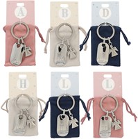 Depesche sleutelhanger beschermengel letter G blauw cadeau-2