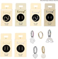 Depesche boucles d'oreilles créoles or blanc Express Yourself bijoux enfant