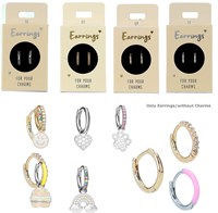 Depesche boucles d'oreilles créoles or blanc Express Yourself bijoux enfant-2
