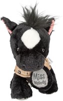 Depesche peluche cheval Miss Melody Black Angel 20 cm jouet-3