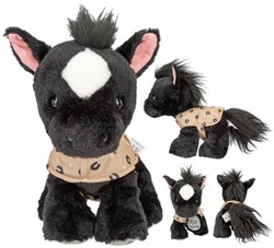 Depesche peluche cheval Miss Melody Black Angel 20 cm jouet