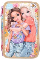 Depesche trousse TOPModel 3 compartiments GIRL POWER fournitures scolaires roses-2