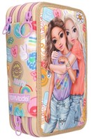 Depesche trousse TOPModel 3 compartiments GIRL POWER fournitures scolaires roses-3