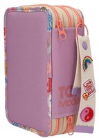 Depesche TOPModel trousse 3 compartiments violette GIRL POWER remplie-3