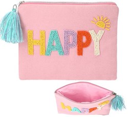 Depesche TOPModel trousse de toilette rose avec perles JUICY - trousse enfant