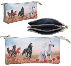 Depesche trousse TOPModel POPPY SAND - trousse beige motif floral