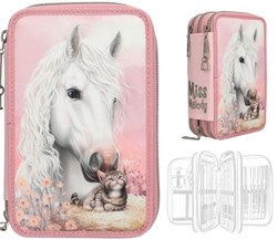 Depesche Miss Melody etui 3-vaks roze paarden vriendinnen