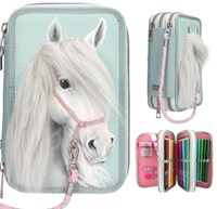Depesche Miss Melody 3-vaks etui paarden etui school