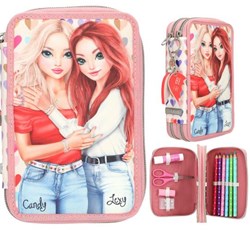 Depesche TOPModel etui roze 2-vaks gevuld HEART TO HEART