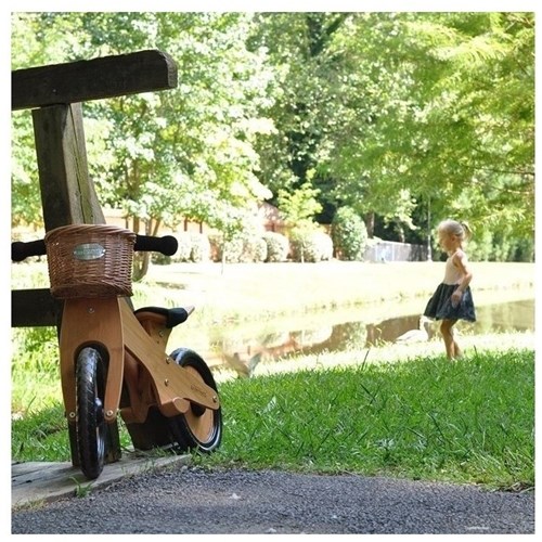 Kinderfeets Vélo d'équilibre en bois à partir de 2 ans - Bambou Marron-2