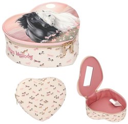 Depesche sieradendoosje voor kinderen BLOSSOM PONY roze paardenmotief