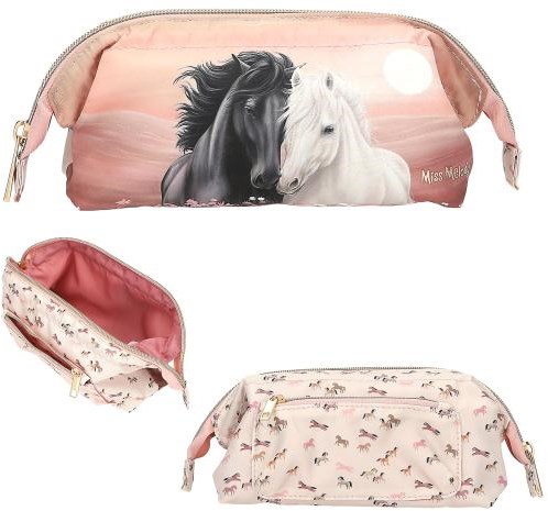 Depesche Miss Melody trousse poney - motif cheval rose beige