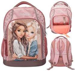 Depesche TOPModel rugzak DOTS roze met stippen en verstelbare schouderbanden