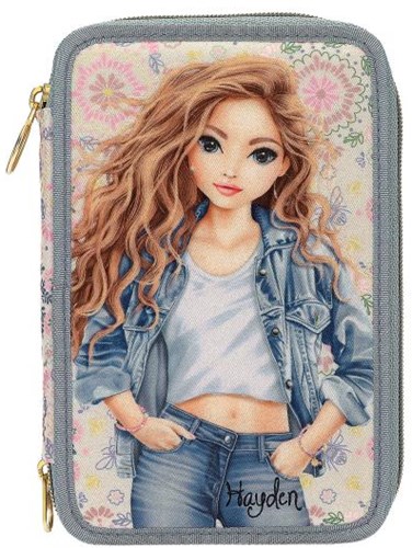 Depesche TOPModel etui 3-vaks blauw festival fun schoolset-2