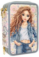 Depesche TOPModel etui 3-vaks blauw festival fun schoolset-3