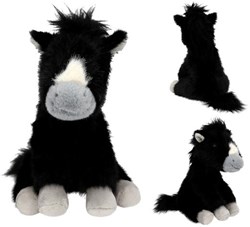 Depesche cheval en peluche noir Miss Melody jouet câlin 20 cm