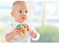 Ballon hochet pour bébé Tolo - Couleur pastel