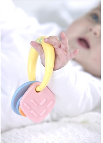 Tolo Baby Bijtring & Rammelaar in 1 - Pastelkleur