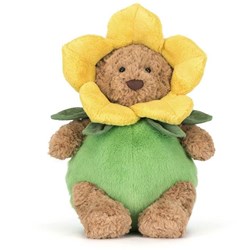 Jellycat knuffel Bartholomew Bear Daffodil Outfit - zachte teddybeer