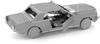 Eureka maquette - Ford Mustang Coupé 1965 puzzle 3D métal argent-3
