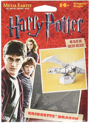 Metal Earth Harry Potter puzzle 3D dragon Gringotts maquette-2