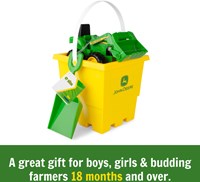 Britains set de jouets bac à sable tracteur ferme John Deere 3 pièces-2