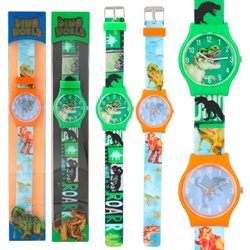 Depesche - Montre enfant Dino World design dinosaure avec bracelet silicone