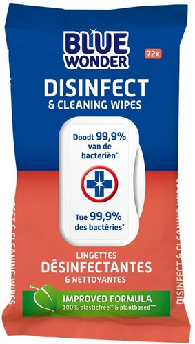 Blue Wonder desinfectie doekjes 72st.