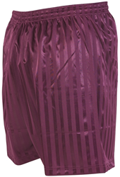 Precision voetbalshort gestreept volwassenen maroon S polyester sport