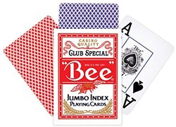 Bee cartes à jouer Jumbo Index - jeu de cartes de casino classique