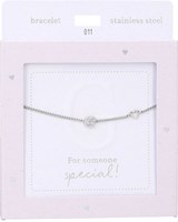 Depesche armband zilver Heart of Gold letter G dames sieraad