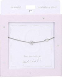 Depesche armband zilver Heart of Gold letter G dames sieraad