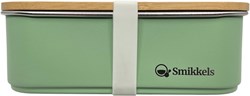 Smikkels boîte à lunch inox avec couvercle bambou vert 900ml - boîte repas durable