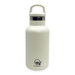 Smikkels RVS thermosfles drinkfles 350ml zacht wit voor kinderen