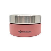 Smikkels stainless steel foodjar 280ml roze snackbeker