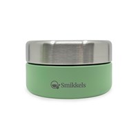 Smikkels RVS fruitbakje kind 280ml groen - duurzaam snackbakje