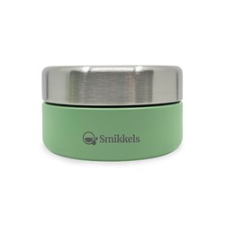 Smikkels RVS fruitbakje kind 280ml groen - duurzaam snackbakje