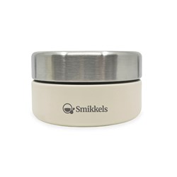 Smikkels - Boîte à aliments inox 280ml blanc - boîte à goûter enfant