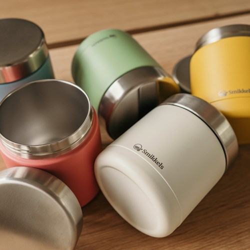 Smikkels thermos foodjar lunchbox blauw - RVS 350ml voor kinderen-3