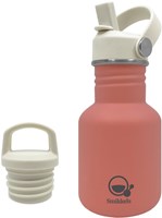 Smikkels RVS drinkfles roze 350ml - kind drinkfles lekvrij school