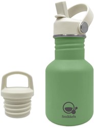 Smikkels RVS drinkfles kind groen 350ml - duurzame schoolbeker