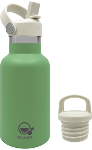 Smikkels bouteille isotherme inox 350ml verte - gourde enfant école