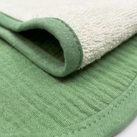 Smikkels bavoir coton S vert textile bébé bio-2