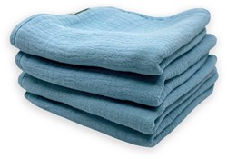 Smikkels lingettes buccales bébé bleu - coton bio hydrophile