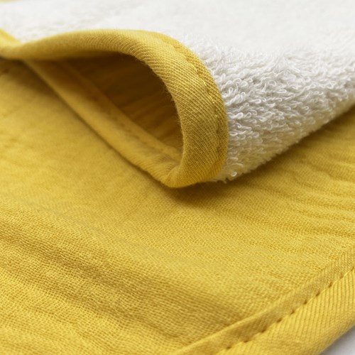Smikkels bavoirs bandana bébé lot jaune - coton biologique-3