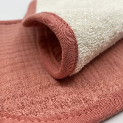 Smikkels baby schouderdoek hydrofiel katoen set roze 2 stuks-3