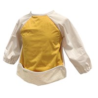 Smikkels bavoir à manches - Jaune - Bavoir bébé imperméable